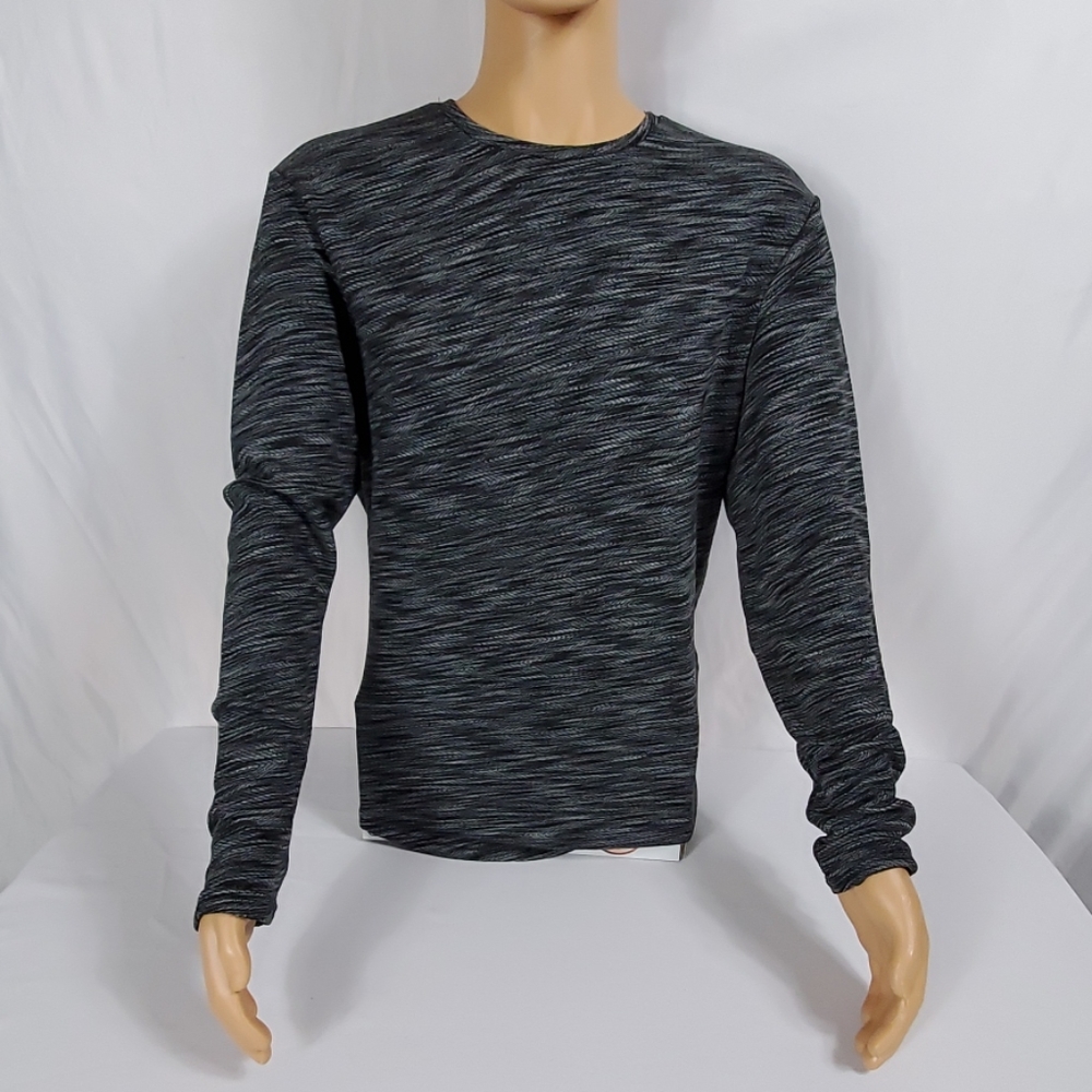 Black and gray Only & Sons long sleeve shirt